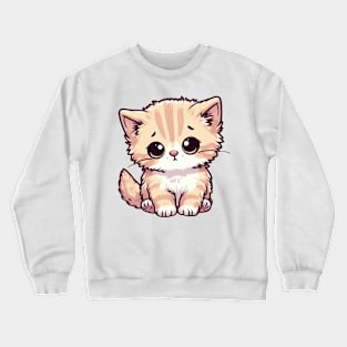 Sad Cat Looking for a Hug Crewneck Sweatshirt